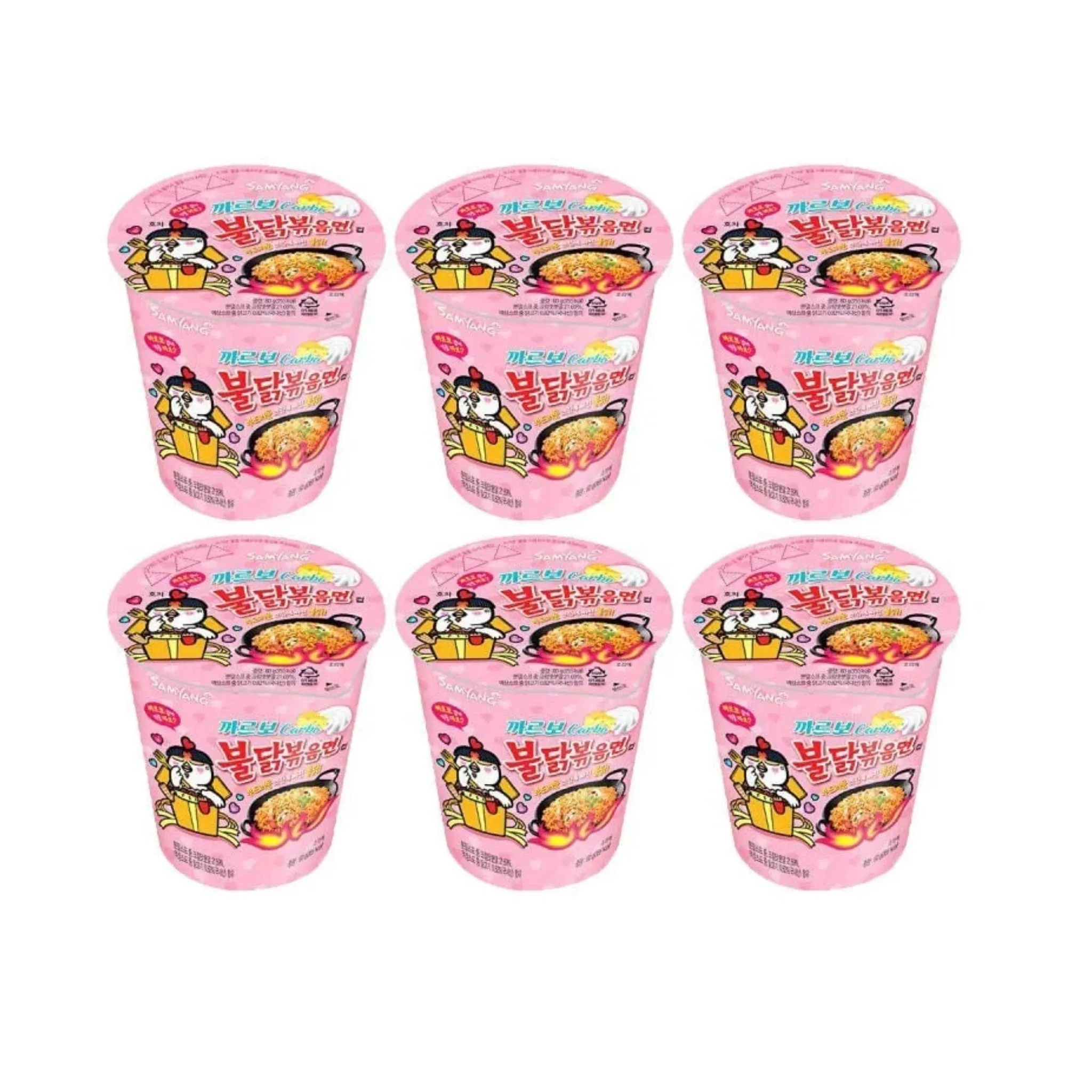 SamyangBuldakRamenHotChickenCarbonaraCup6x80gbox-1